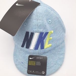 NIKE BABY HAT SOFT CAP NEWBORN 0-6M BLUE GAZE NWT
